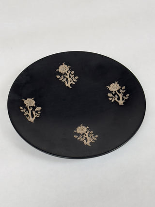 Isolit dish with silver inlays
