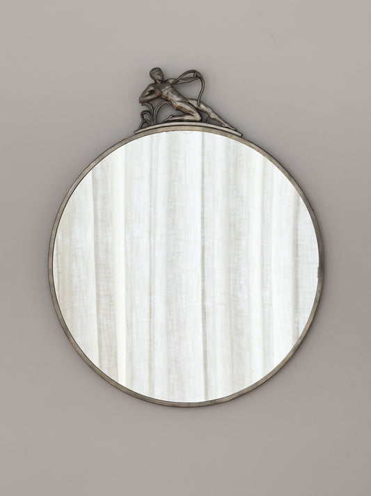 Art Deco Pewter Mirror, 20s/30s
