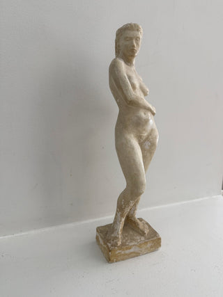 Standing Nude, Plaster Sculpture by Georg Ganmar