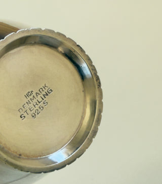 Art Deco Sterling Silver Orchid Vase by Hugo Grühn, 1930s