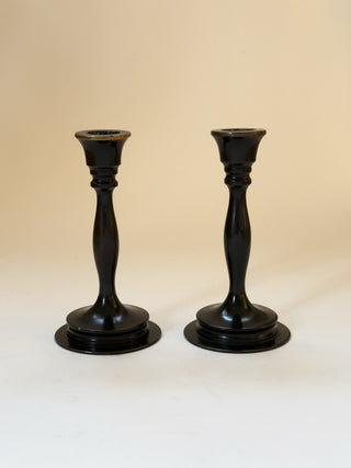 Pair of Bronze Candlesticks