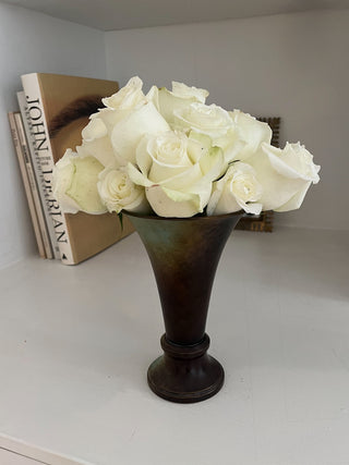 Bronze Vase with Flared Silhouette