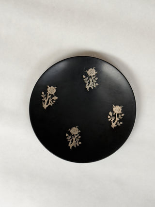 Isolit dish with silver inlays