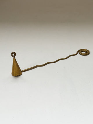 Sculptural Brass Candle Snuffer