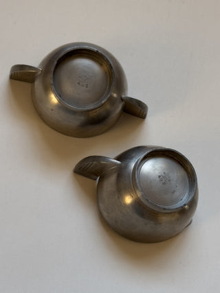 GAB Art Deco Sugar Bowl Creamer Set
