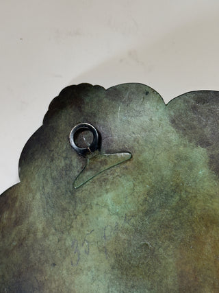 Patinated Bronze Candle Sconces by GAB, 1930s