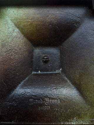 Art Deco Bronze Bowl with Mermaid Figure