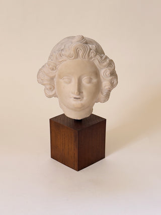 Plaster Sculpture on Wooden Base, c. 1920