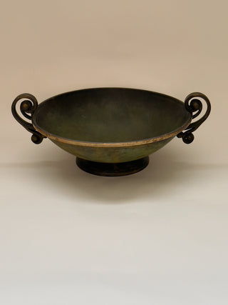 Bronze Bowl with scrolled handles
