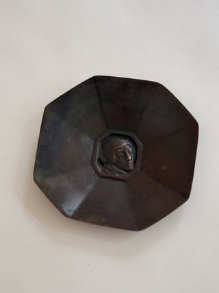 Octagonal Bronze Dish by Jacob Ängman, GAB