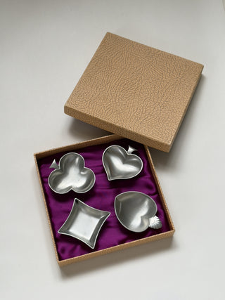Set of Four Pewter Dishes by Just Andersen, Denmark