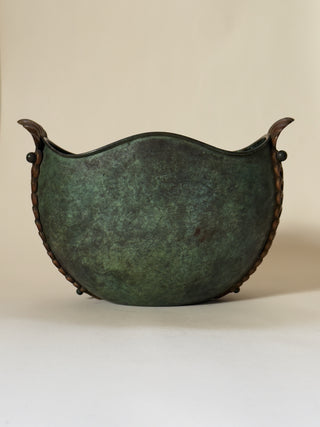 Patinated Bronze Vase, Early 20th Century