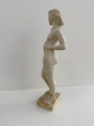 Standing Nude, Plaster Sculpture by Georg Ganmar