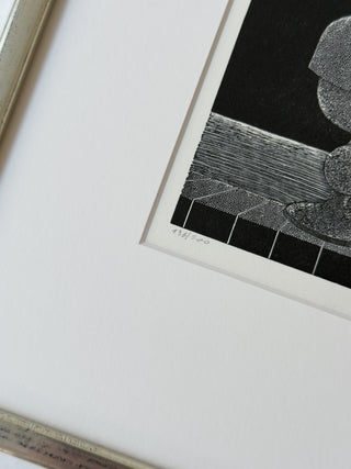 Surrealist Engraving by Renaat Bosschaert, II