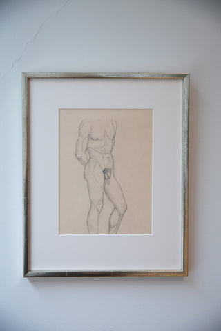 Esaias Thorén, Paris 1925 – Set of Two Male Nude Sketches
