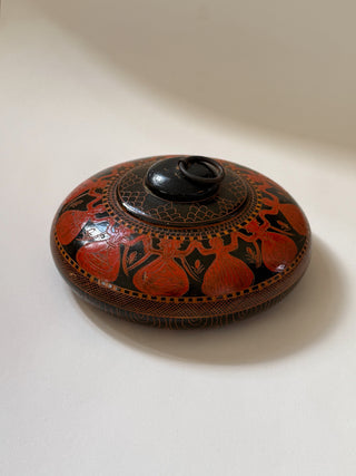 Antique Ottoman Painted Wooden Box