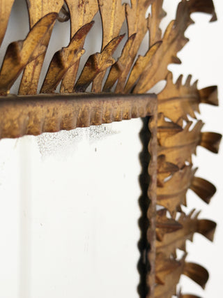 Gilded Oak Leaf Mirror, 1960s