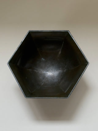 Hexagonal Just Andersen Bowl in Disko Metal
