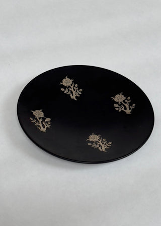 Isolit dish with silver inlays