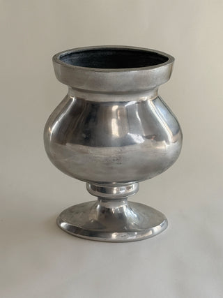 Cast Aluminium Modernist Vase