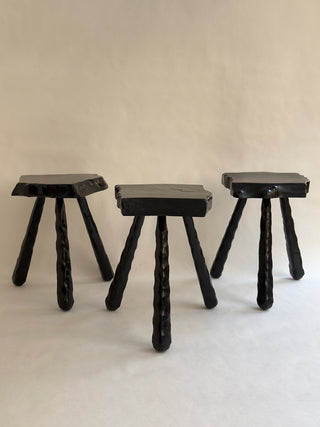 Trio of Brutalist Stools