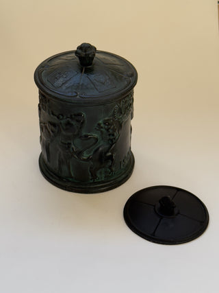 Antique Cast Iron Tobacco Jar I