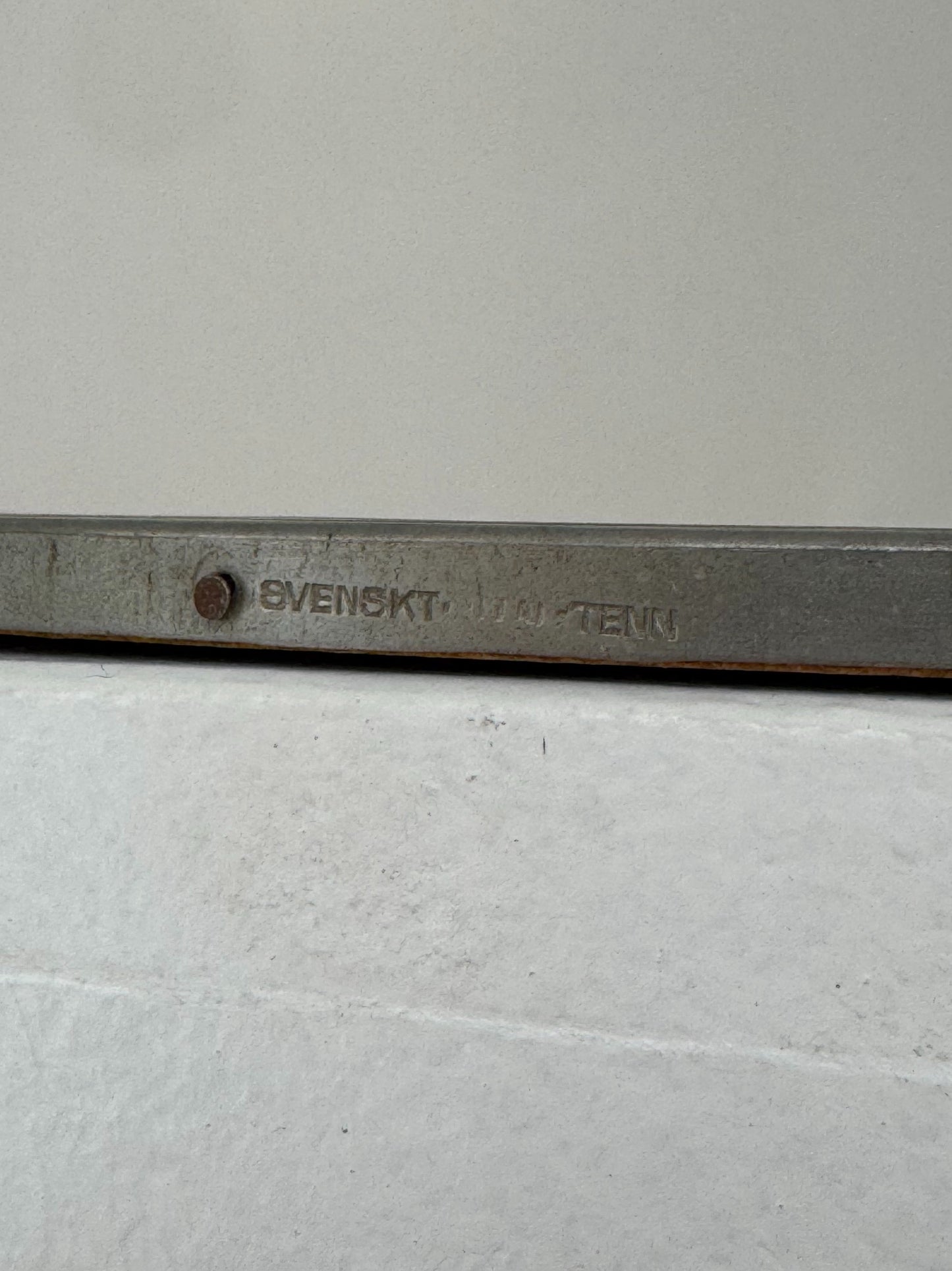 Art Deco Pewter Mirror, 1930s/40s