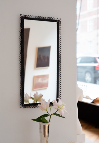 Mirror with Scalloped Frame