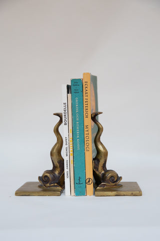 Sculptural Bronze Fish Bookends