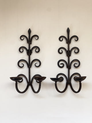 Wrought Iron Candle Sconces