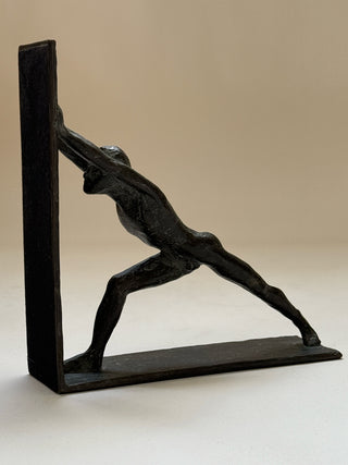 Sculptural Bronze Bookends