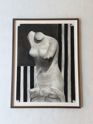 Bust of Venus – Charcoal Drawing, circa 1920s