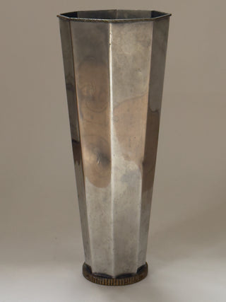Octagonal Pewter Vase, 1955