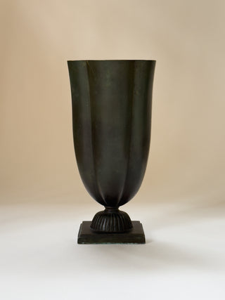 Bronze Vase by GAB, 1930s