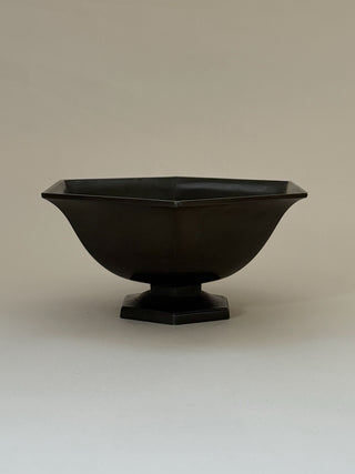 Hexagonal Just Andersen Bowl in Disko Metal