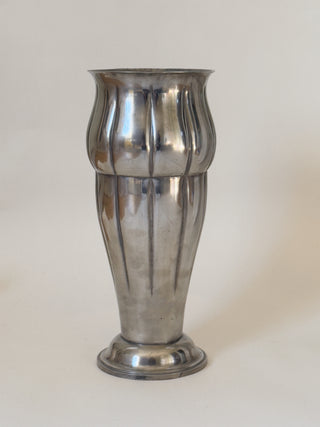 Art Deco Pewter Vase by GAB, 1930s