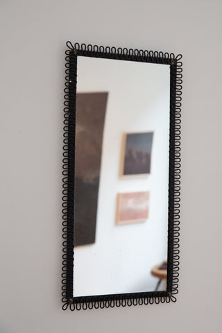 Mirror with Scalloped Frame