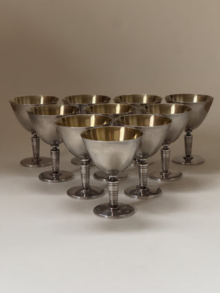 Set of 10 GAB Cocktail glasses