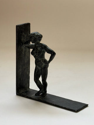 Sculptural Bronze Bookends