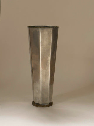 Octagonal Pewter Vase, 1955