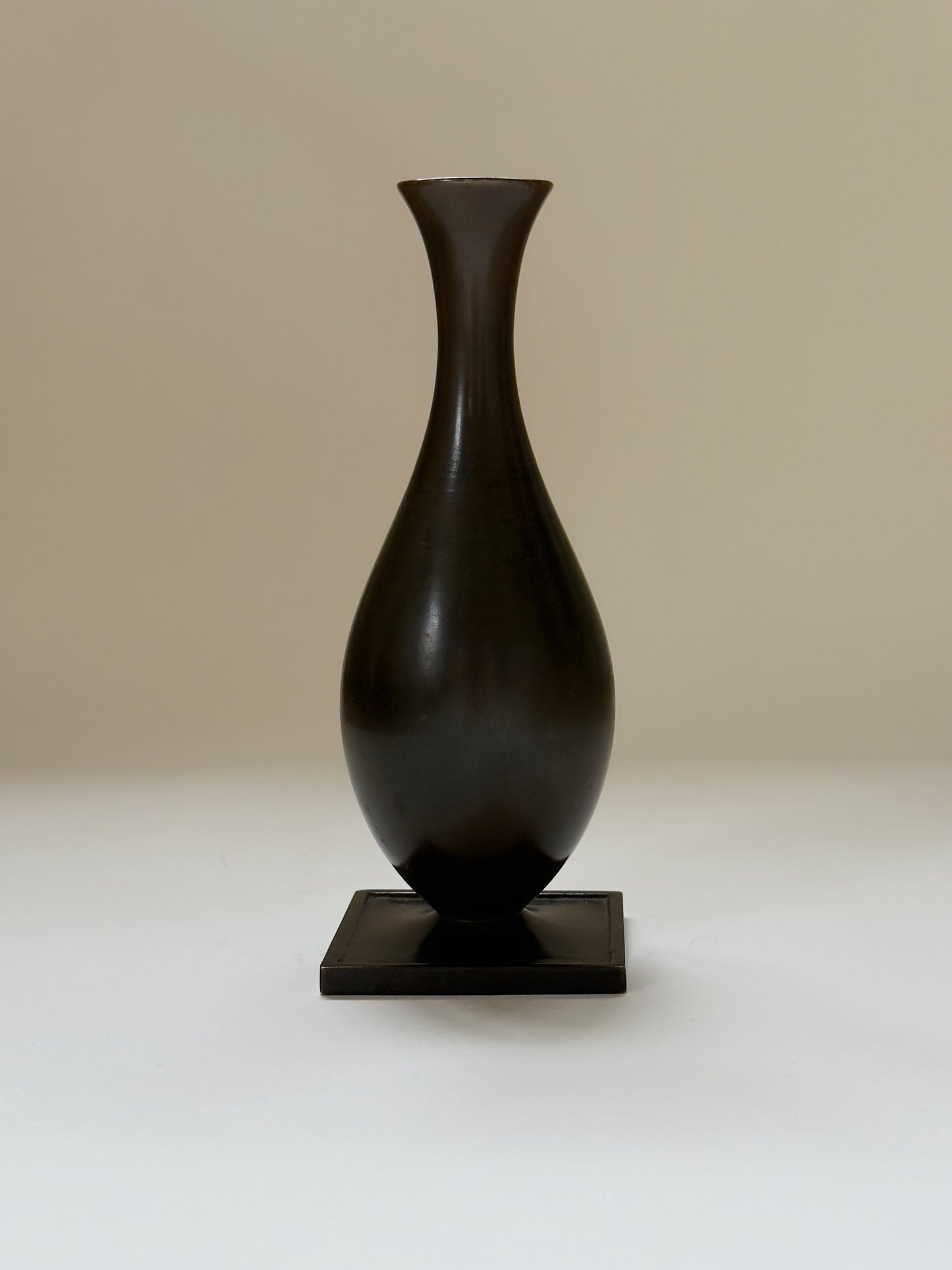 Bronze Vase by GAB, 1930s