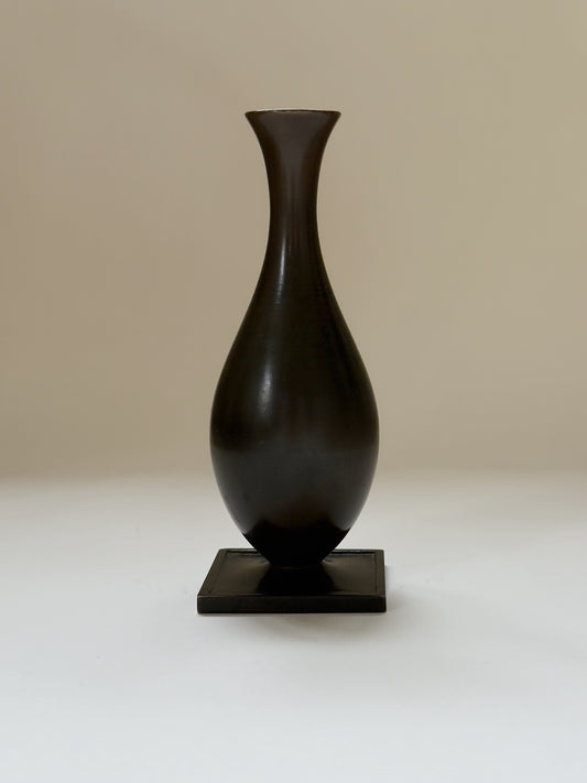 Bronze Vase by GAB, 1930s