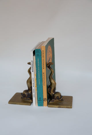 Sculptural Bronze Fish Bookends