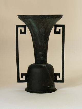 Antique Japanese Bronze Temple Vase, 19th Century