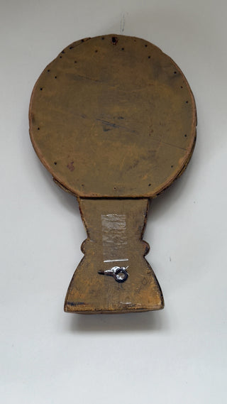 19th-Century Hand-Carved Wooden Mirror
