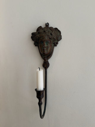 Neoclassical Bronze Candle Sconce