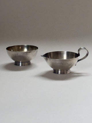 GAB Sugar bowl and Creamer