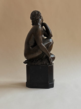 Bronze Sculpture of a Seated Woman