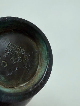 Small Just Andersen Vase in Disko Metal, Denmark, 1930s