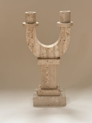 Fratelli Mannelli Travertine Candle Holder